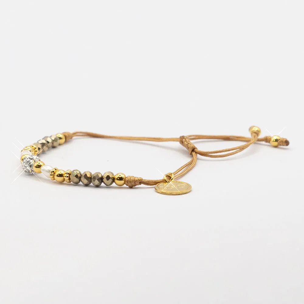 Mother and Daughter Brass Metallic Bracelet