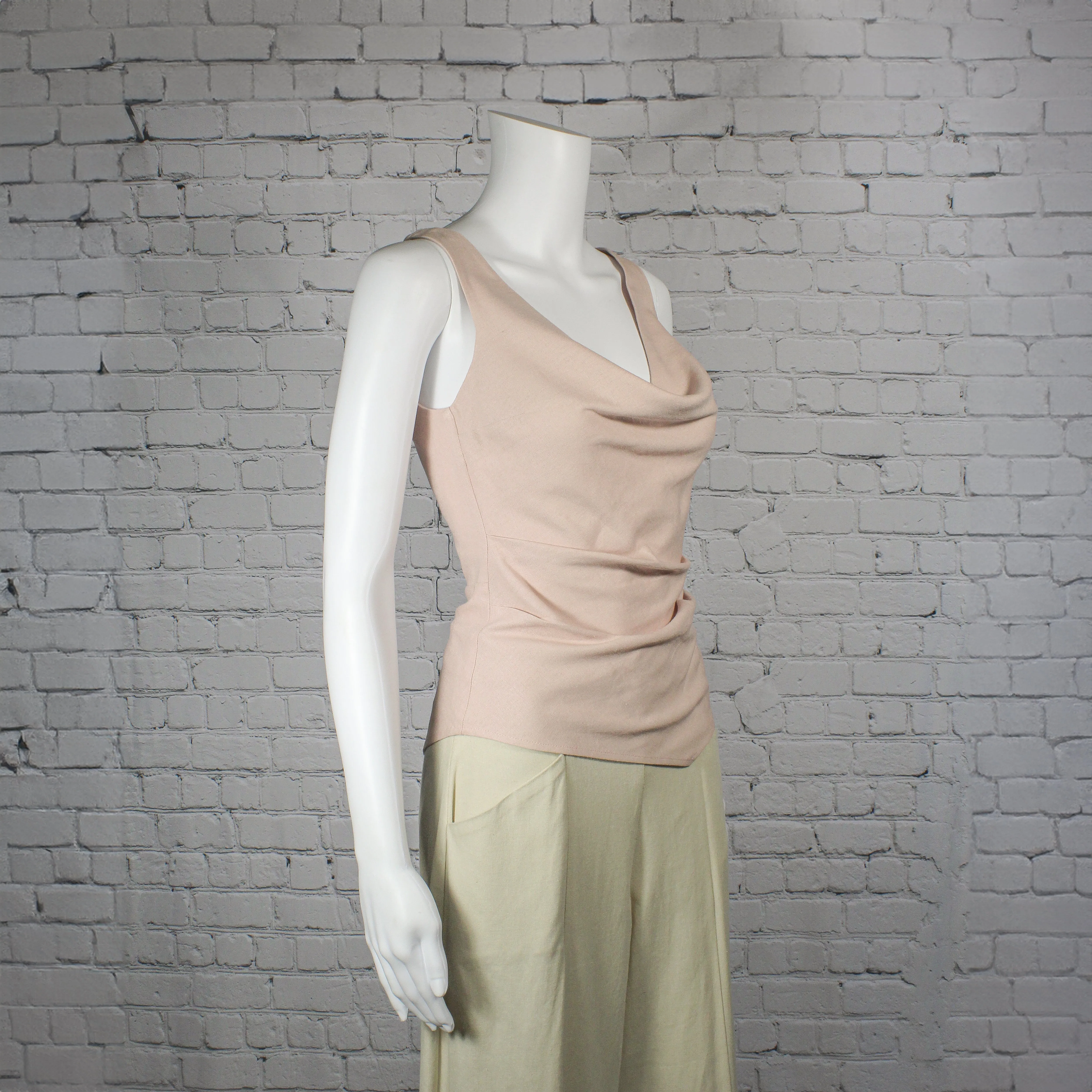 NEW! Phylliidae Top in Blush Linen Blend by Kim Schalk