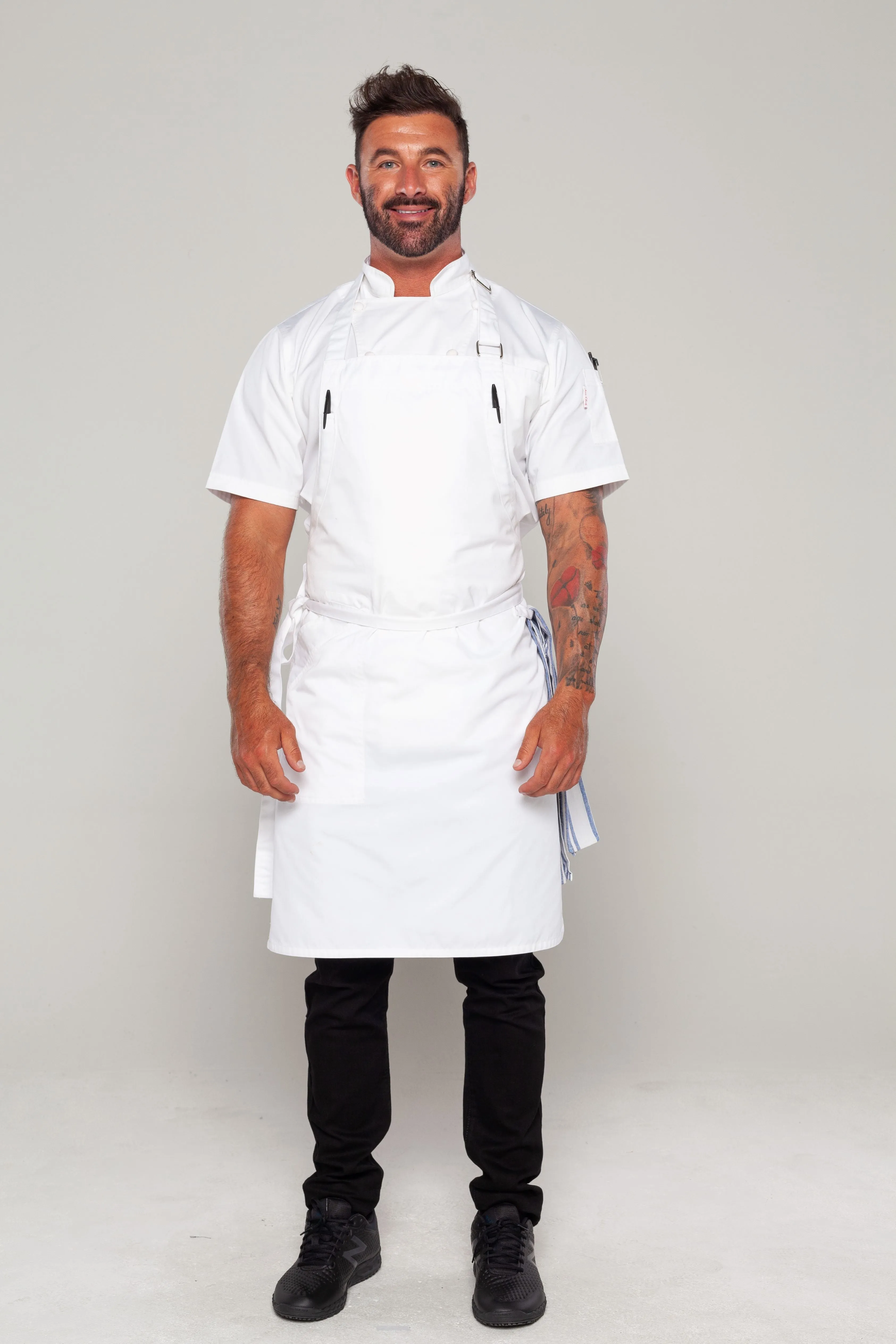 Niche White Bib Chef Apron one size