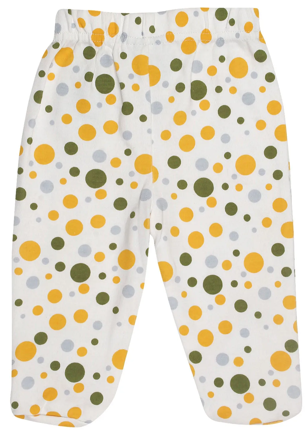 Organic Cotton Baby Pants Footed GOTS Certified Clothes (Dots)