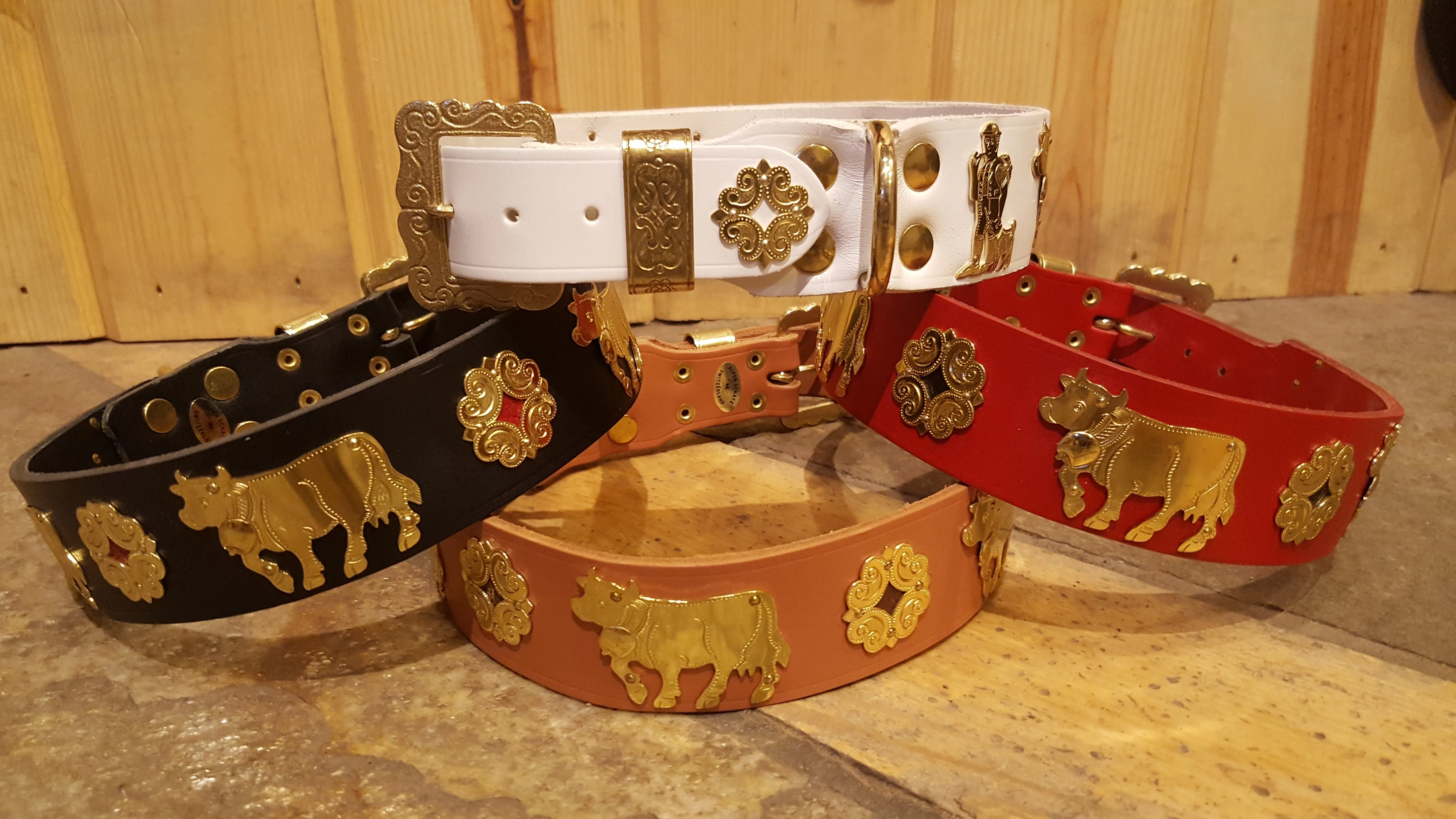 Overstock Sale! 1 1/2" Large Contemporary Swiss Dog Collar