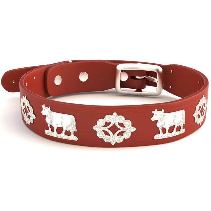 Overstock Sale! 1 1/4" Medium Contemporary Swiss Dog Collar