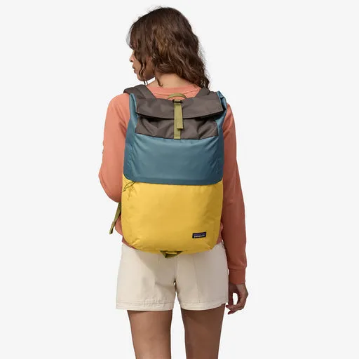 PATAGONIA Fieldsmith Roll-Top Pack Patchwork: Surboard Yellow W Abalone Blue 30L