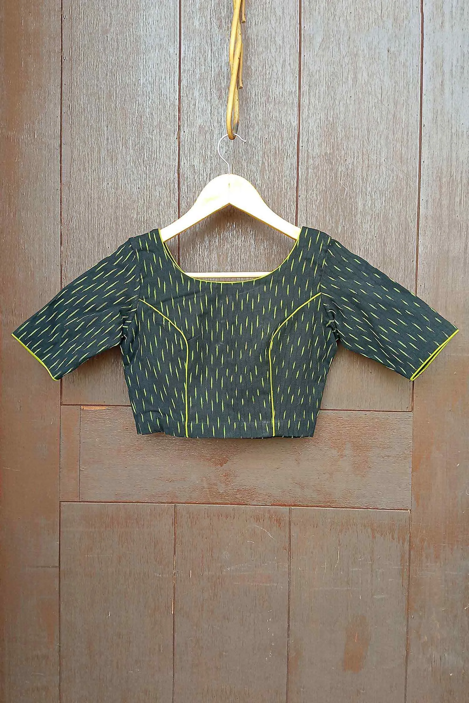 Piping Hot Cotton Ikkat Blouse