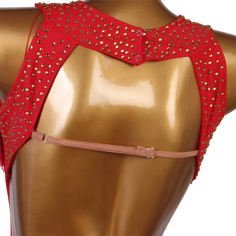 Practice Red/Blue Latin Dancewear