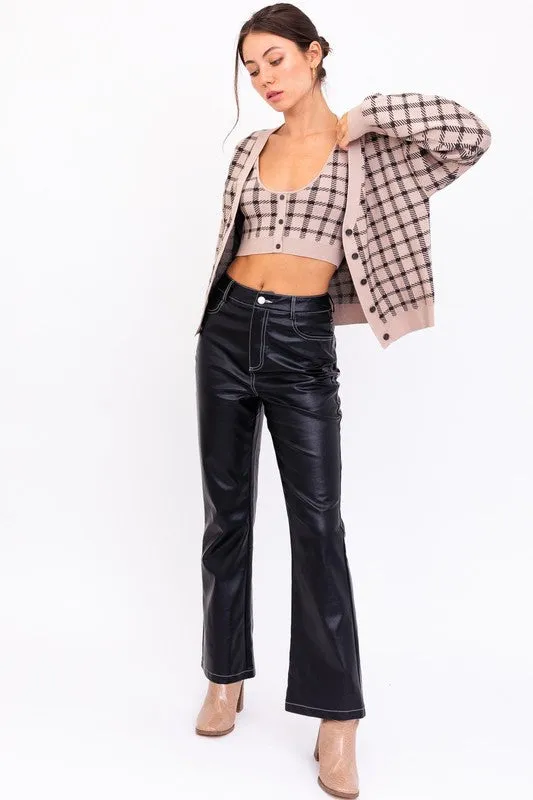 PU Leather Pants by LE LIS