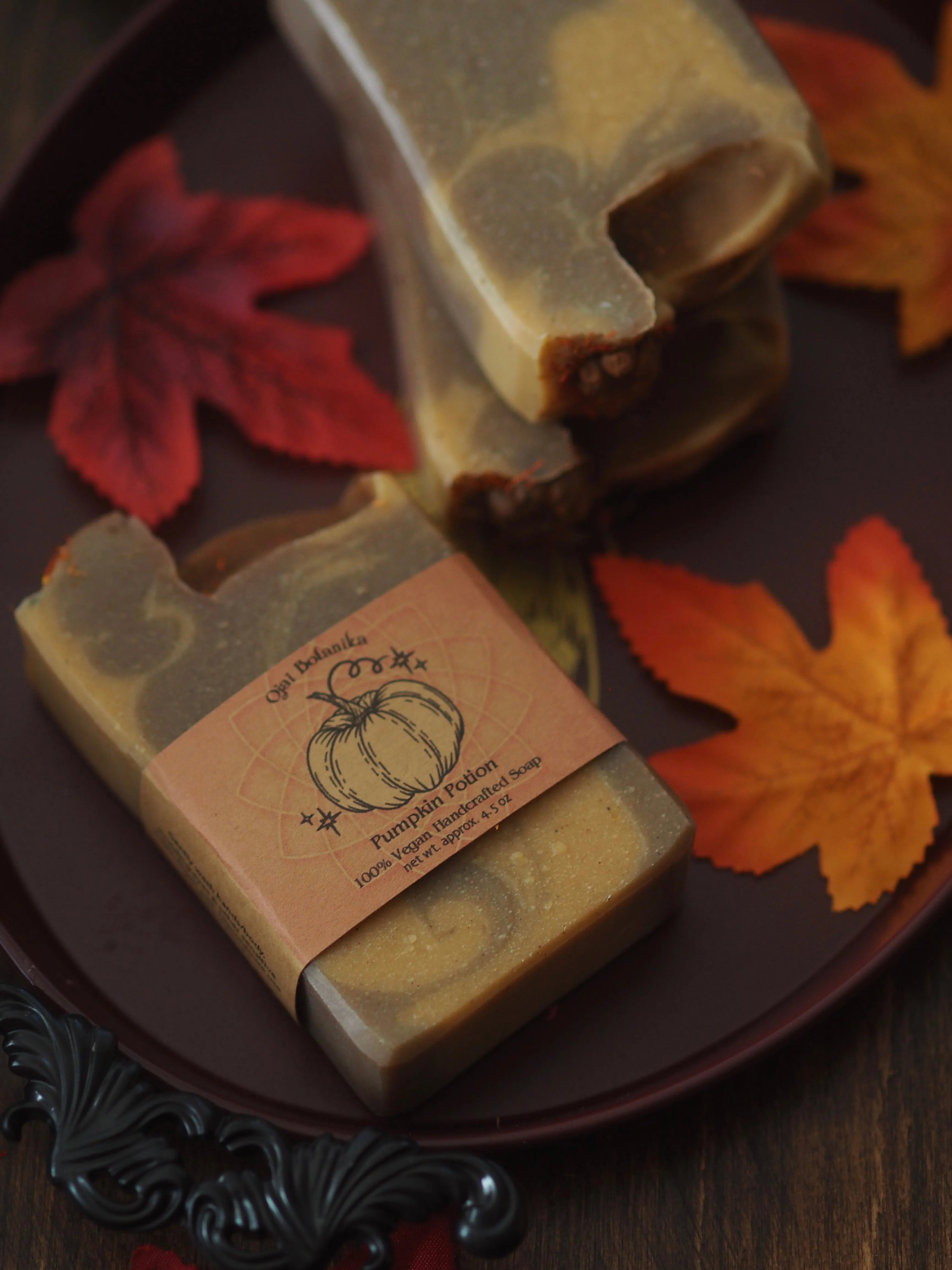 Pumpkin Potion - Fresh Pumpkin, Cinnamon & Clove - Artisan Vegan Soap - Limited Edition