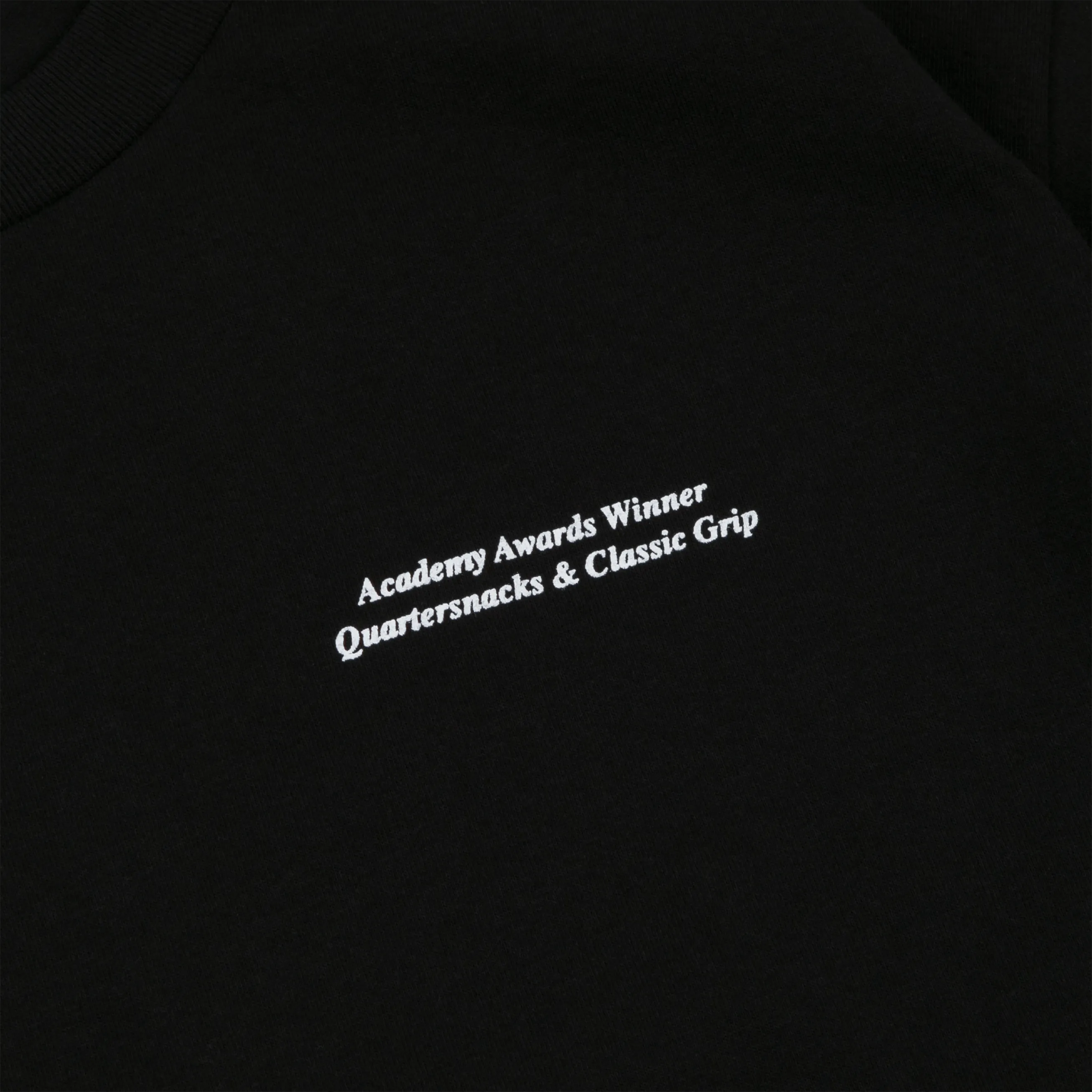 Quartersnacks X Classic Grip Winner Tee Black