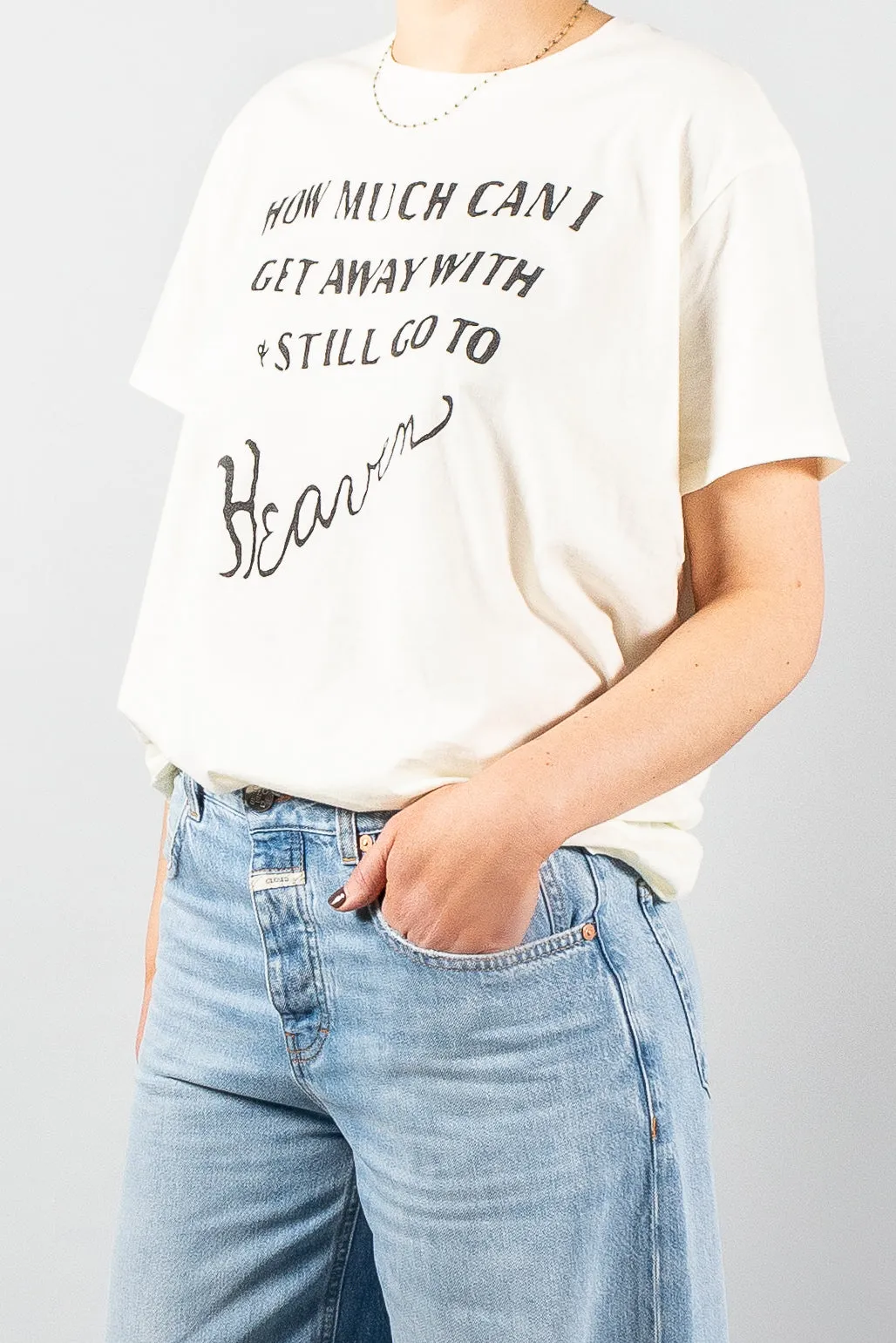 R13 Denim 'How Much Can I Get Away With' Boy T-Shirt