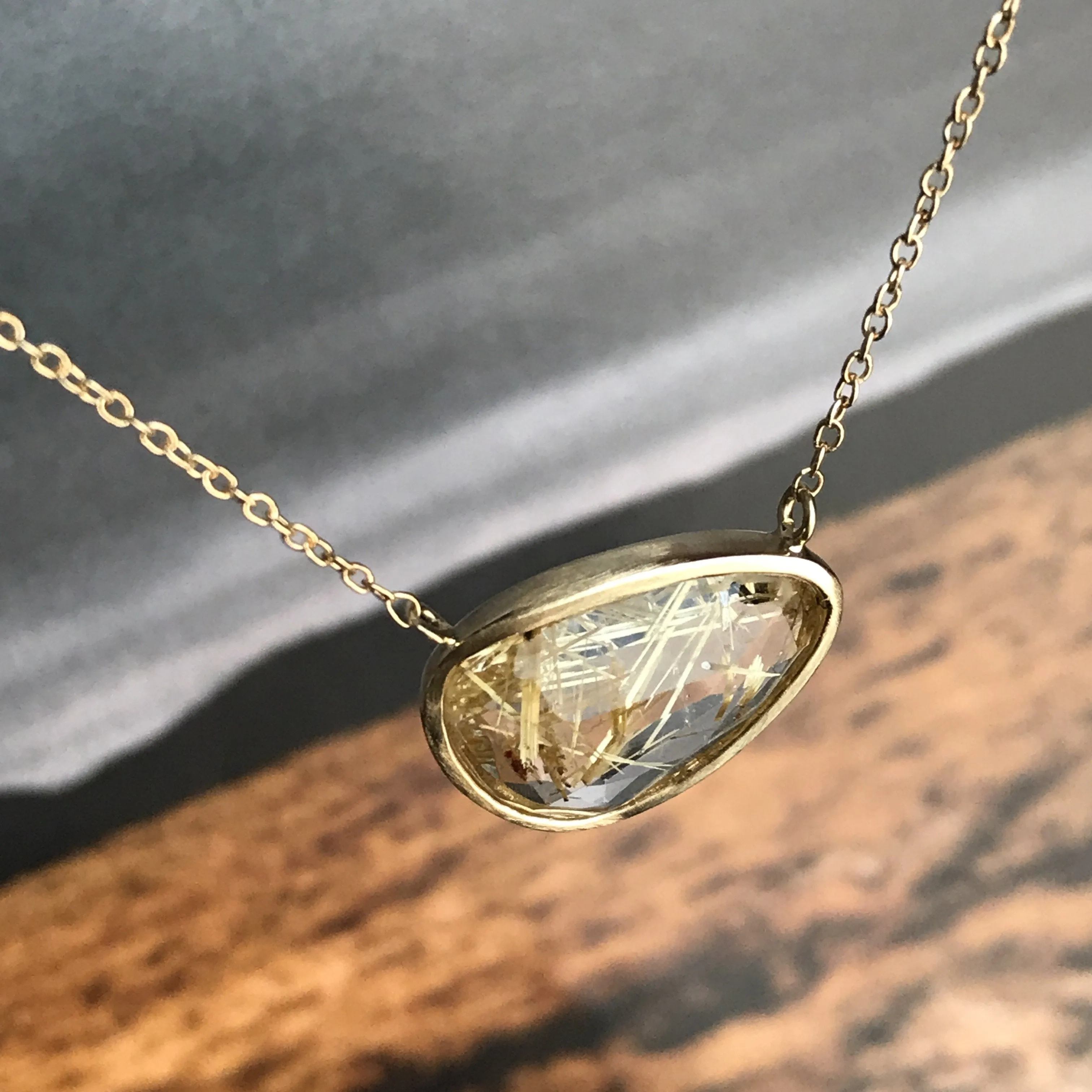 Rapunzel Rutilated Quartz Necklace