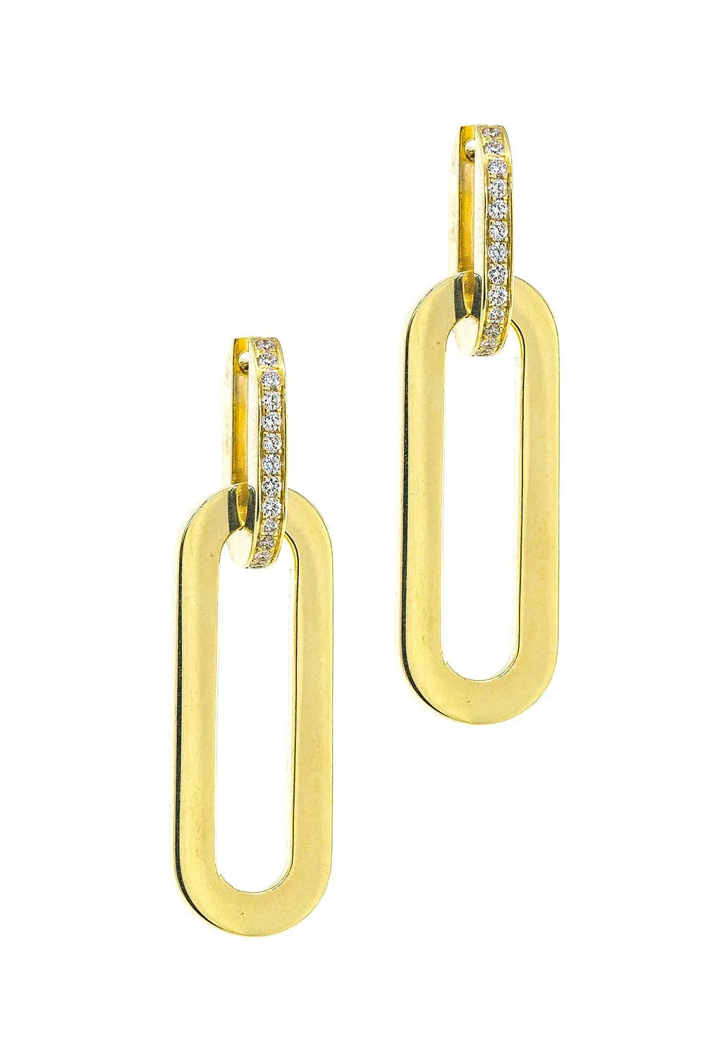 Rectangular Link Earrings