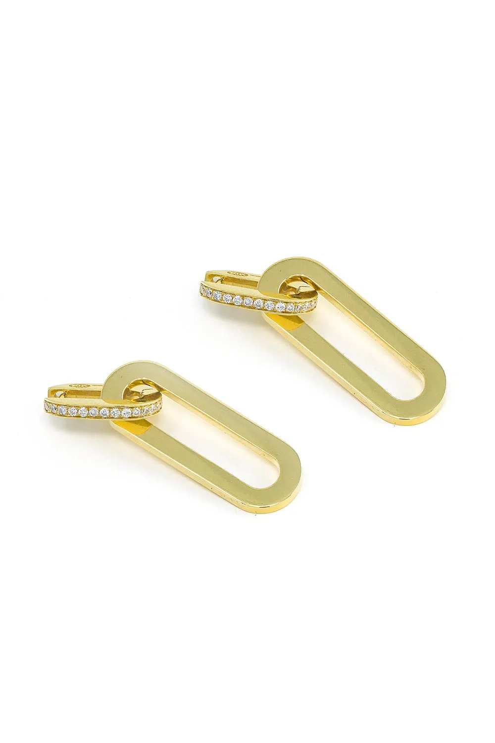 Rectangular Link Earrings