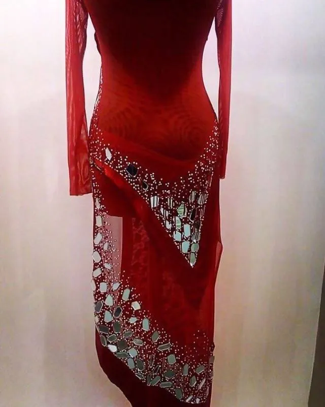 Red Latin Dress by Art-Master For Sale