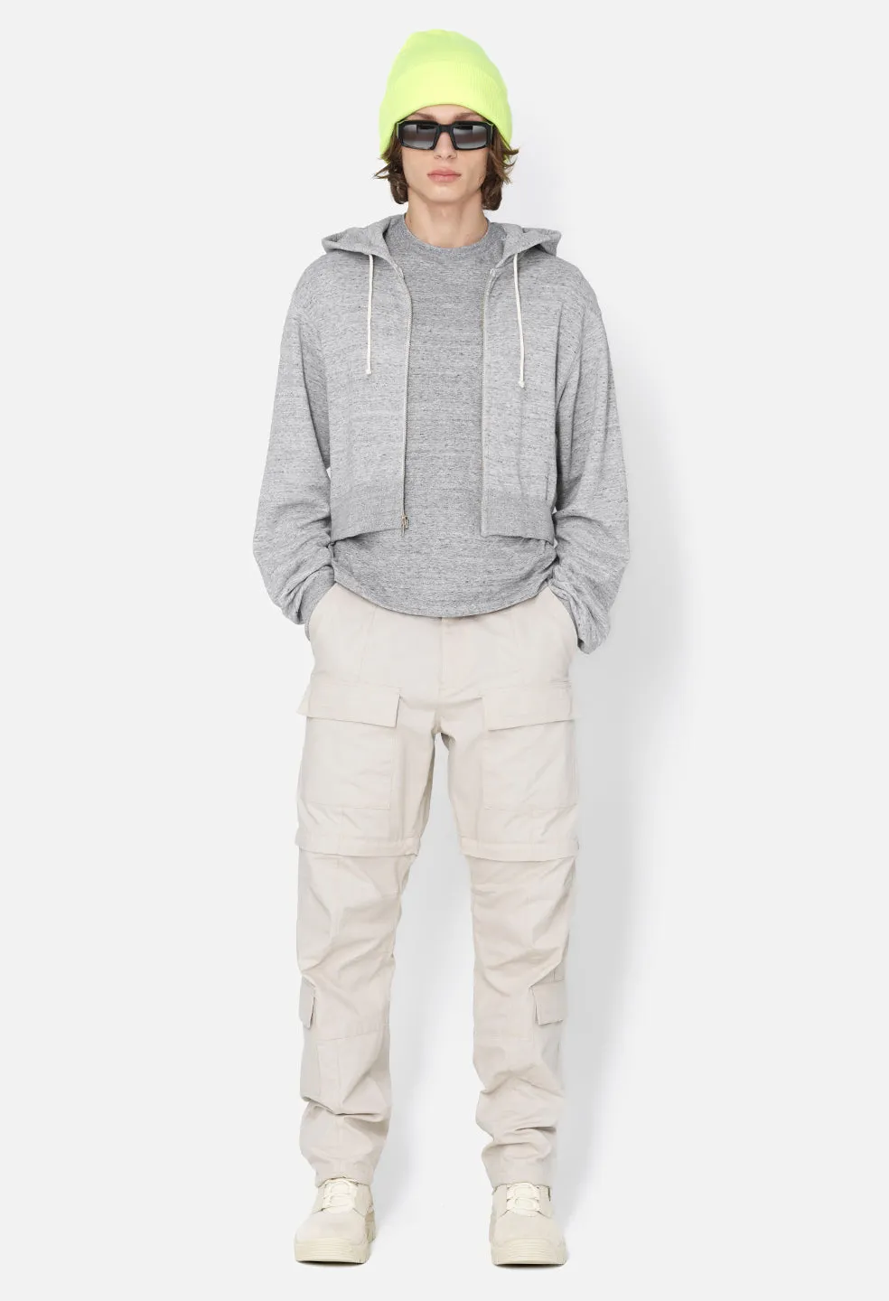 Rip Stop Zip Cargo Pant / Tan