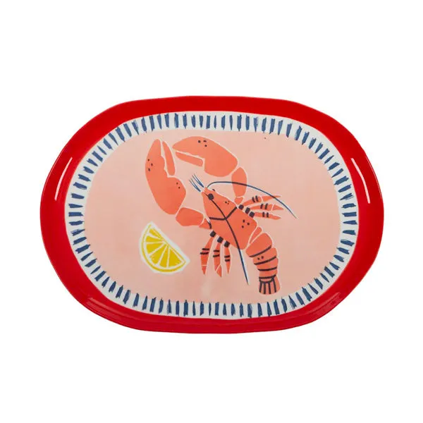 Riviera Lobster Ceramic Platter