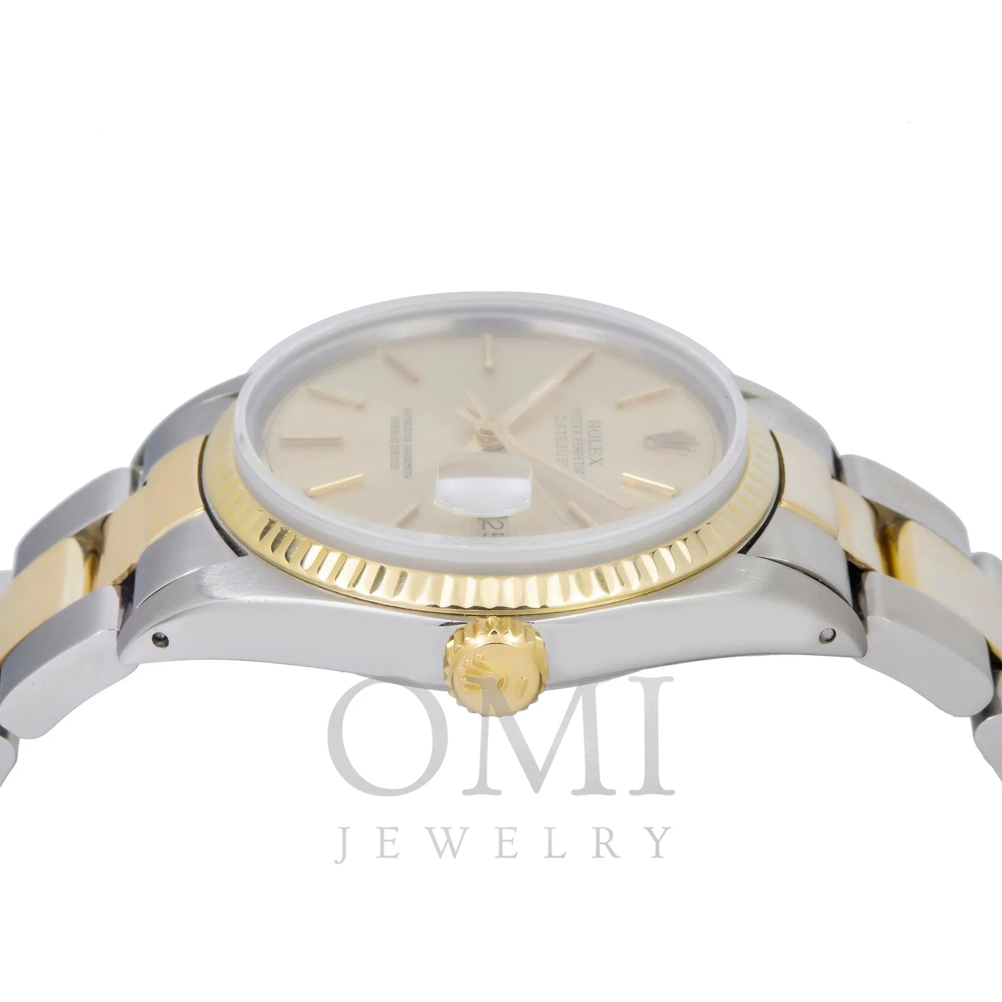 Rolex Datejust 16013 36MM Champagne Dial With Two Tone Oyster Bracelet