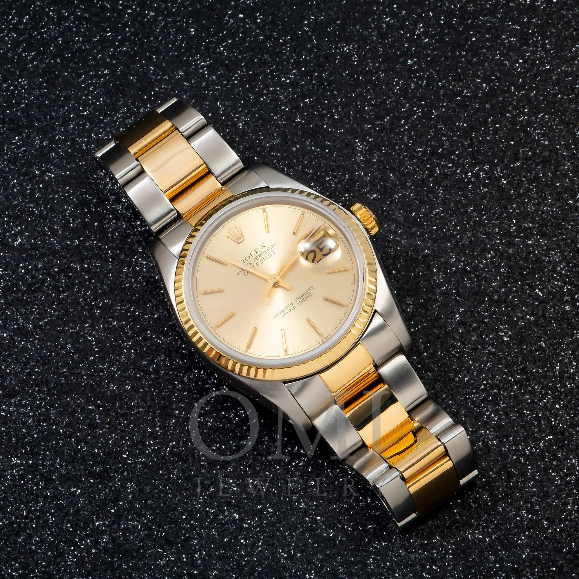 Rolex Datejust 16013 36MM Champagne Dial With Two Tone Oyster Bracelet