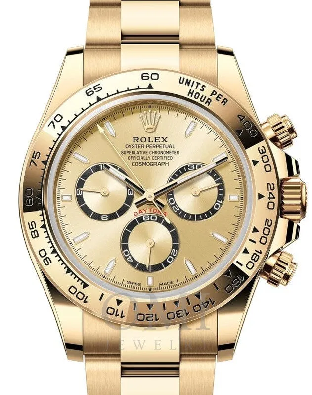 ROLEX DAYTONA YELLOW GOLD 126508 WITH PRESIDENT YELLOW GOLD OYSTER BRACELET