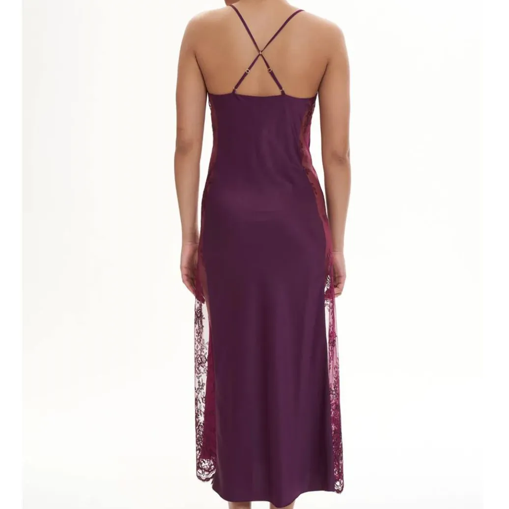 Rya Collection Darling Long Gown 219 in Aubergine