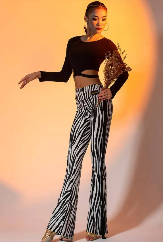 Safari Sway Pants | Black/Zebra | W21D135