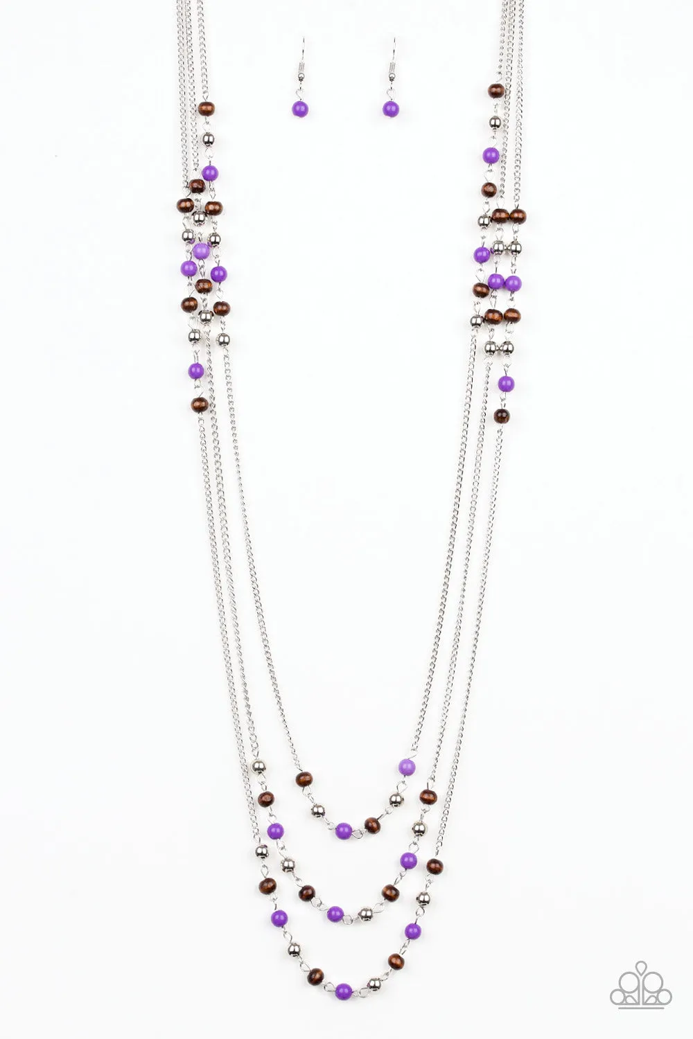 Seasonal Sensation Purple Necklace Set