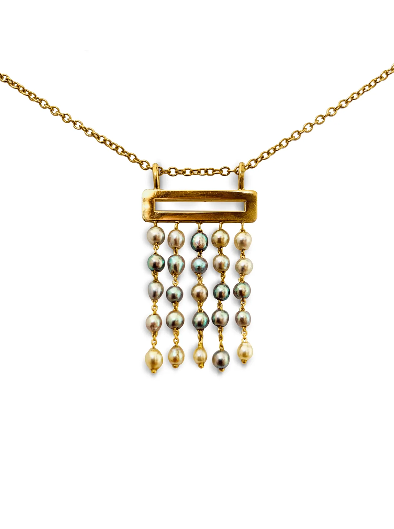 Shower - Pendant with small Akoya pearls (limited edition)