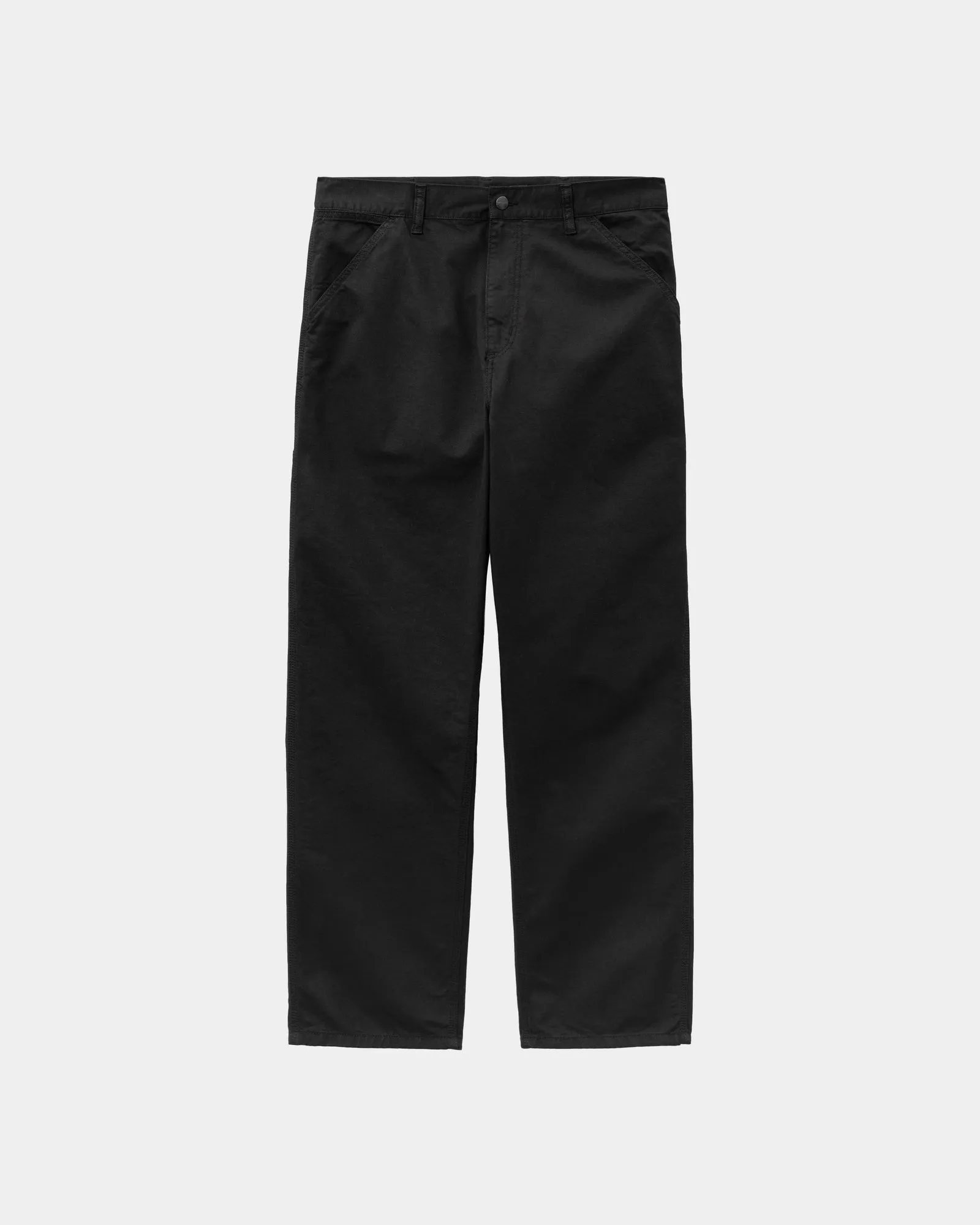 Single Knee Pant - Drill | Black (garment dyed)