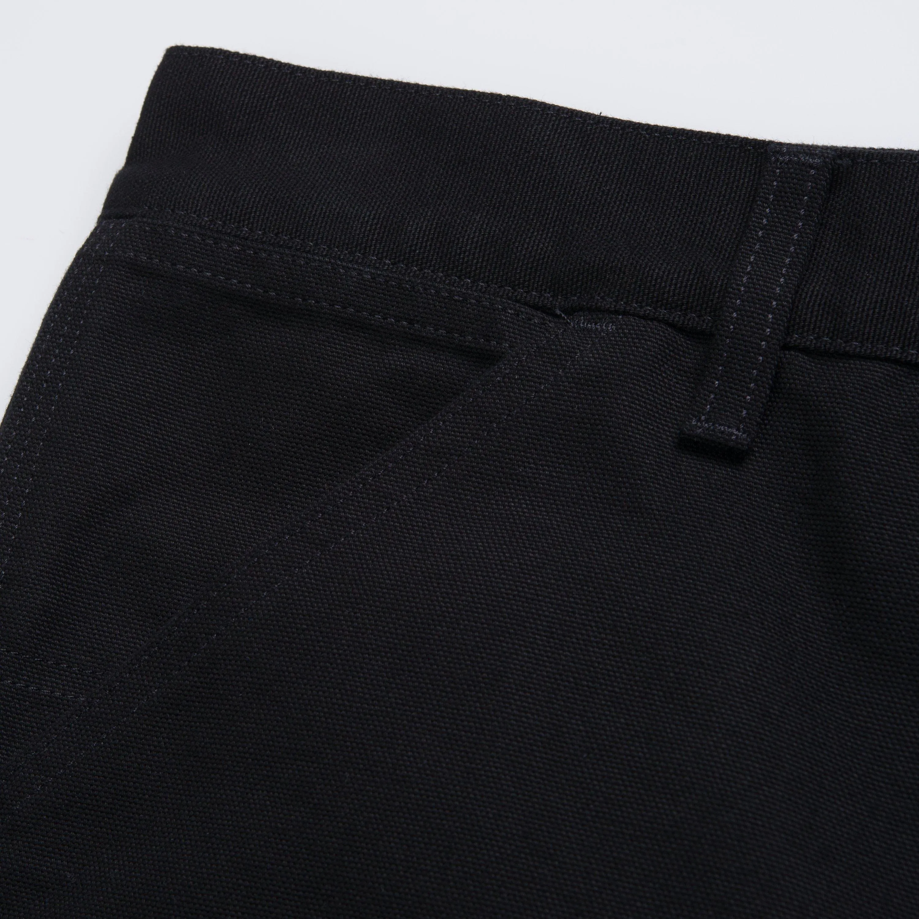 Single Knee Short | Black (rinsed)