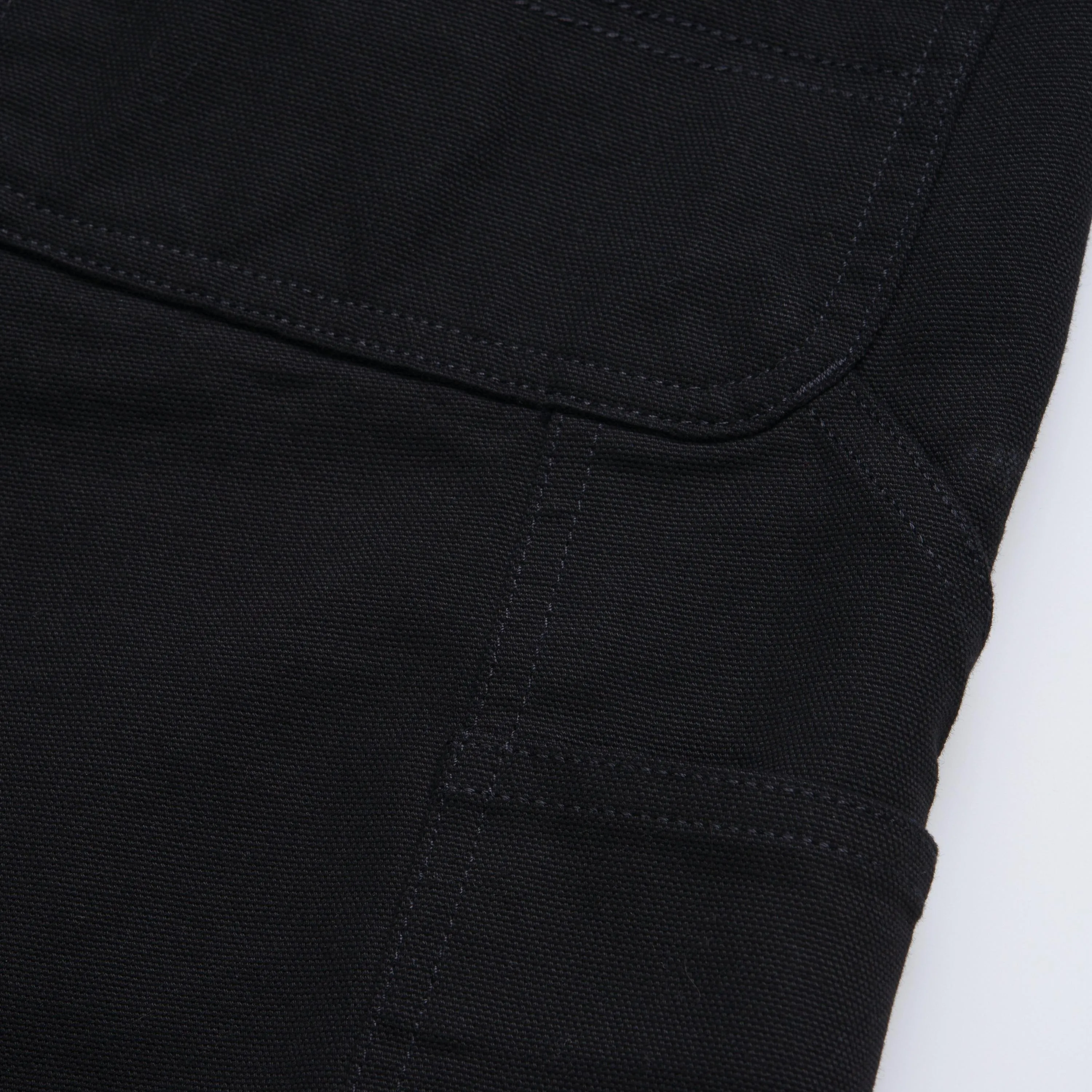 Single Knee Short | Black (rinsed)