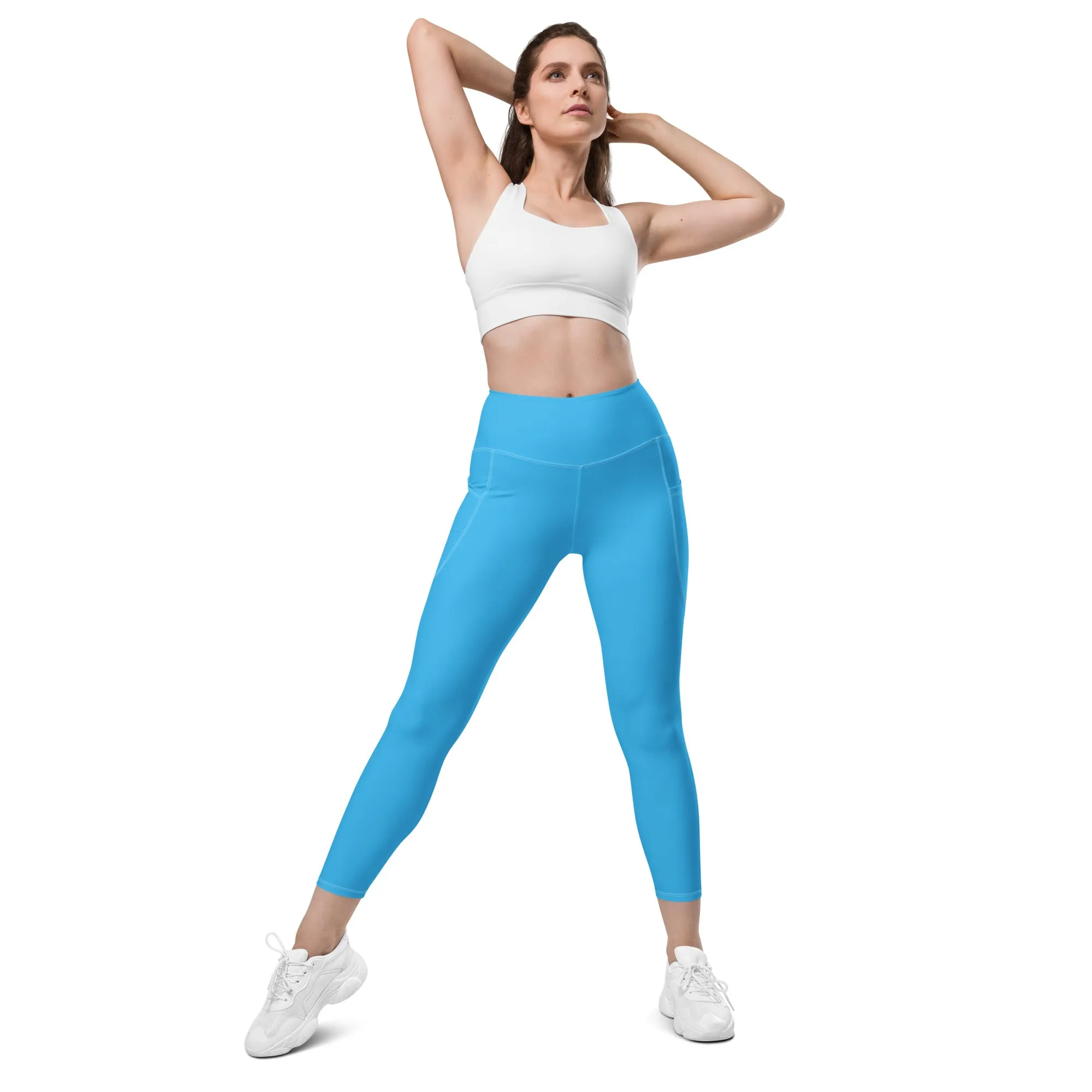 Sky Blue Leggings with pockets