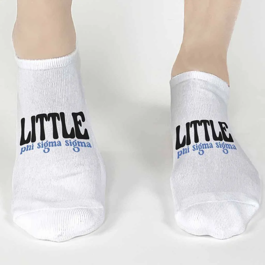 Sorority No Show Socks for LITTLES