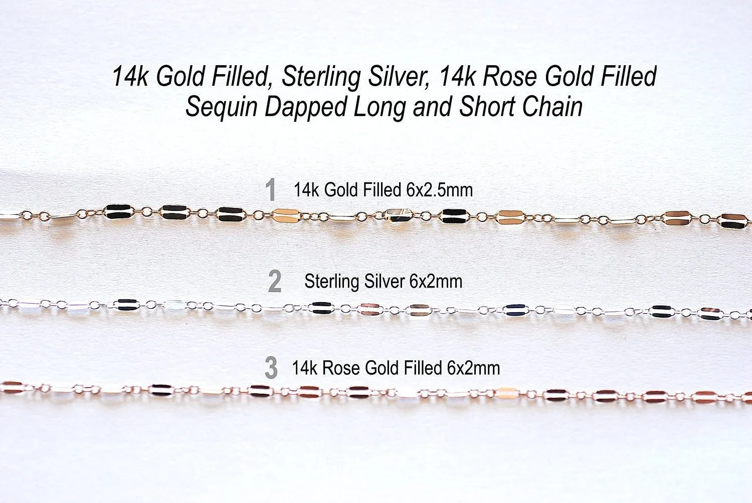 Sterling Silver 2mm Long and Short Dapped Sequin Chain- 925 Silver Sequin Dapped Chain, razor blade chain, Sterling silver choker chain,Bulk