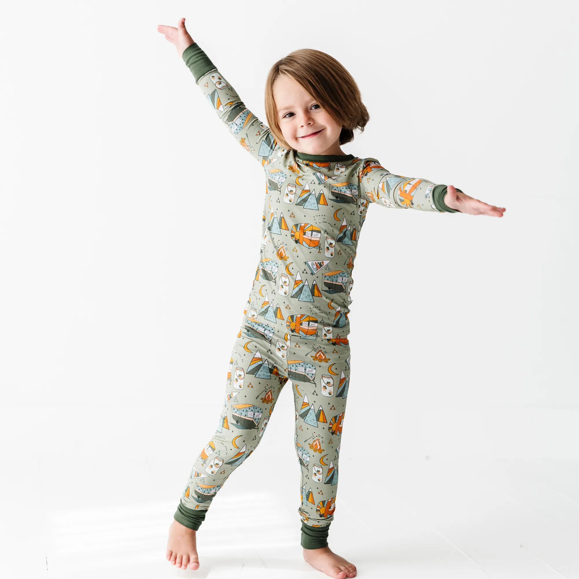 The Great Outs'mores - Green Toddler Pajamas (Long Sleeve)