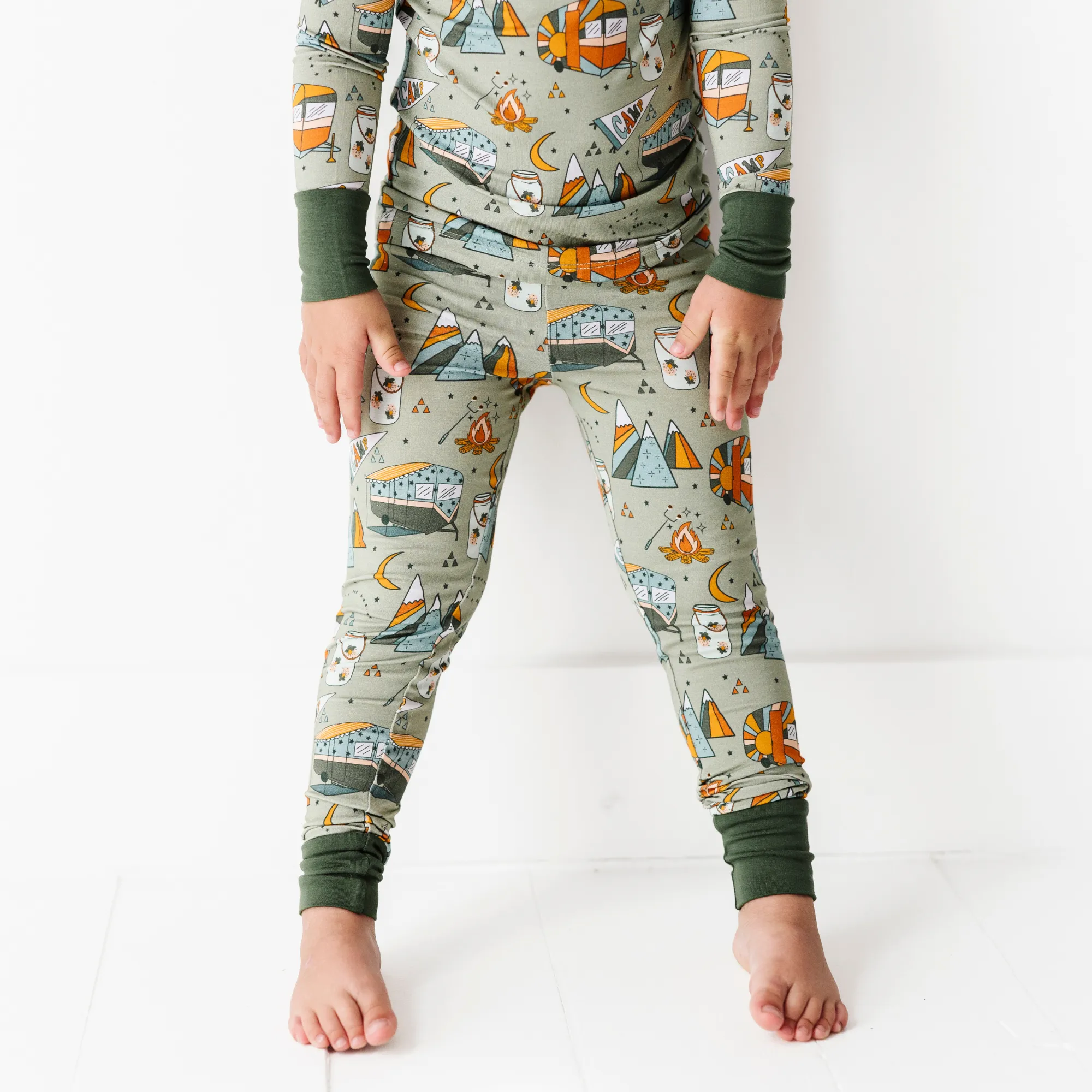 The Great Outs'mores - Green Toddler Pajamas (Long Sleeve)