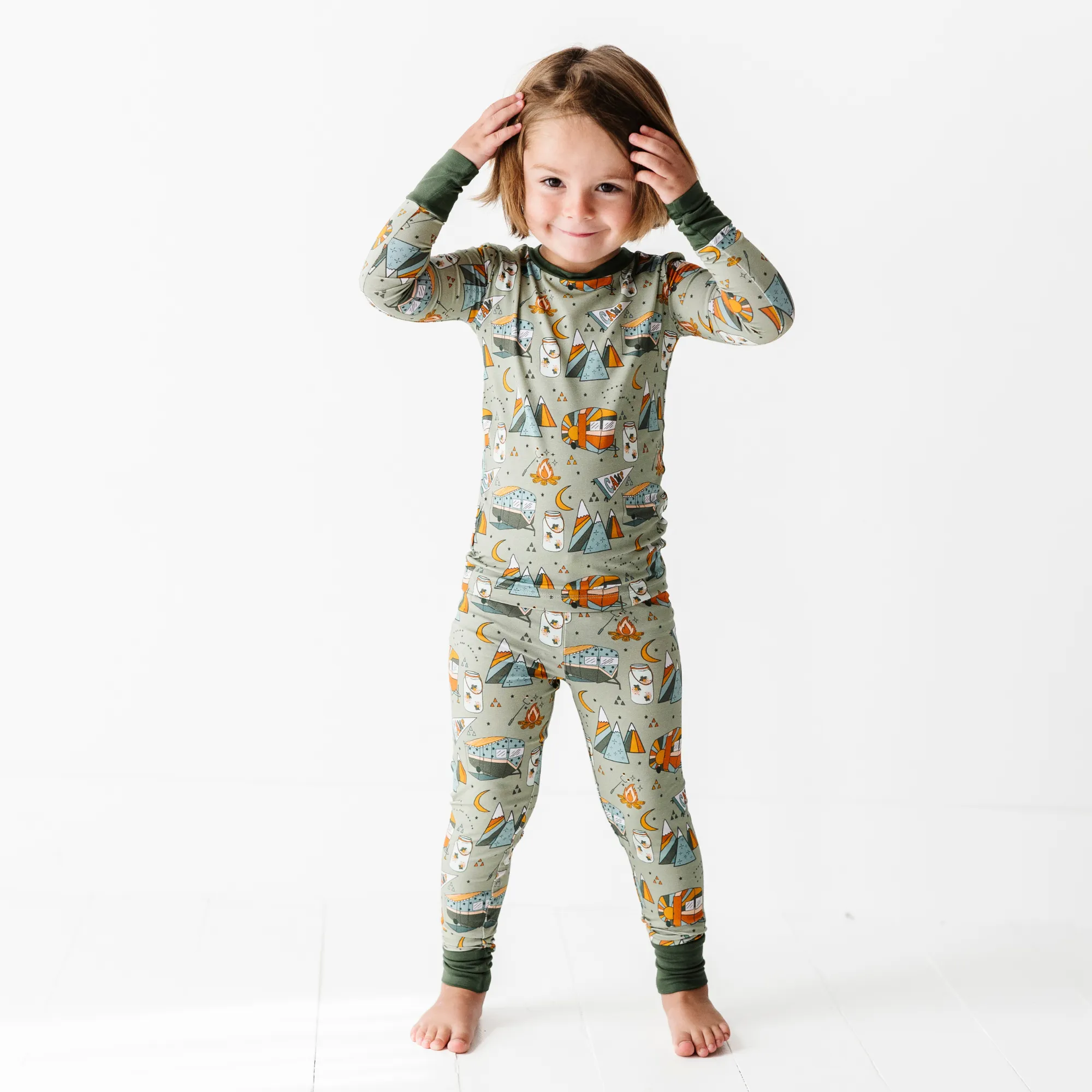 The Great Outs'mores - Green Toddler Pajamas (Long Sleeve)