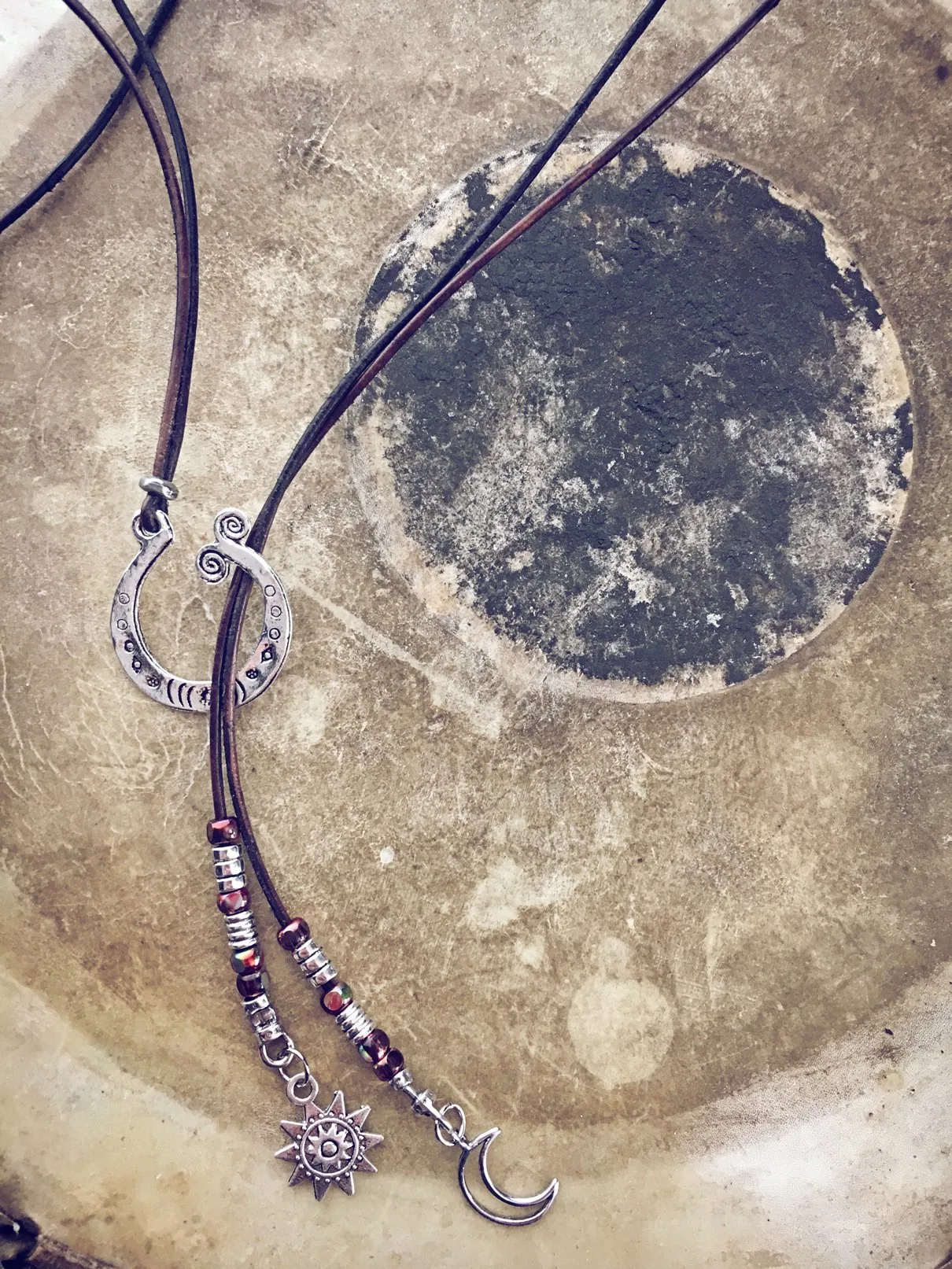 tide pool swirl choker // lariat necklace