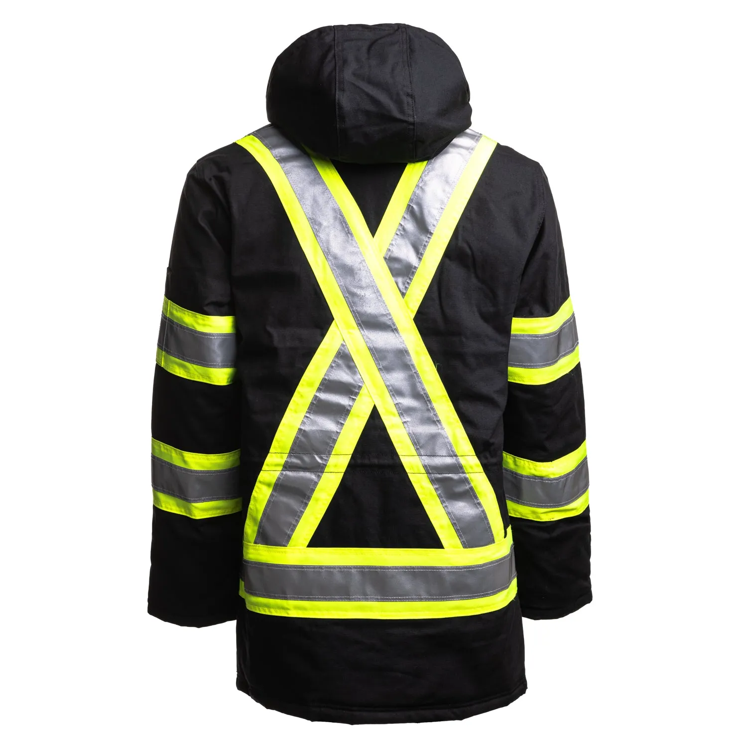 Tough Duck Parka Hi-vis Black - S157