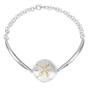 Two-Tone Sunset Sand Dollar Bracelet