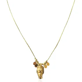 Tyche Cord Lucky Charm, Gold