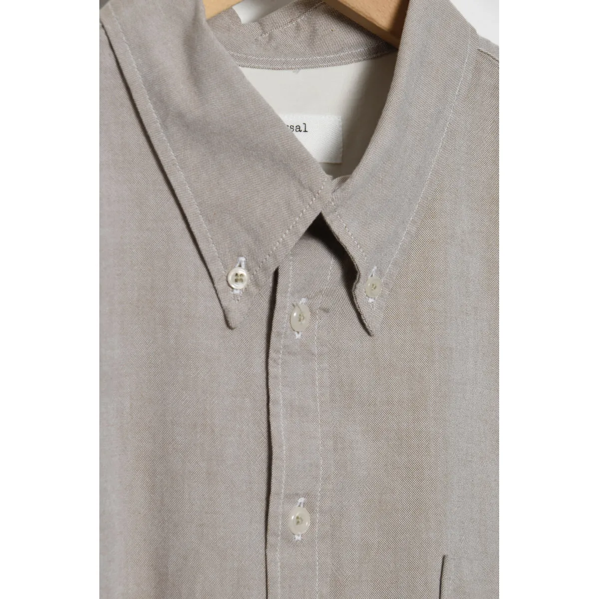 Universal Works Daybrook Shirt 29658 Organic Oxford sand