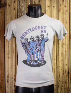 Vintage Beatlefest Concert T Shirt 1985 White XS