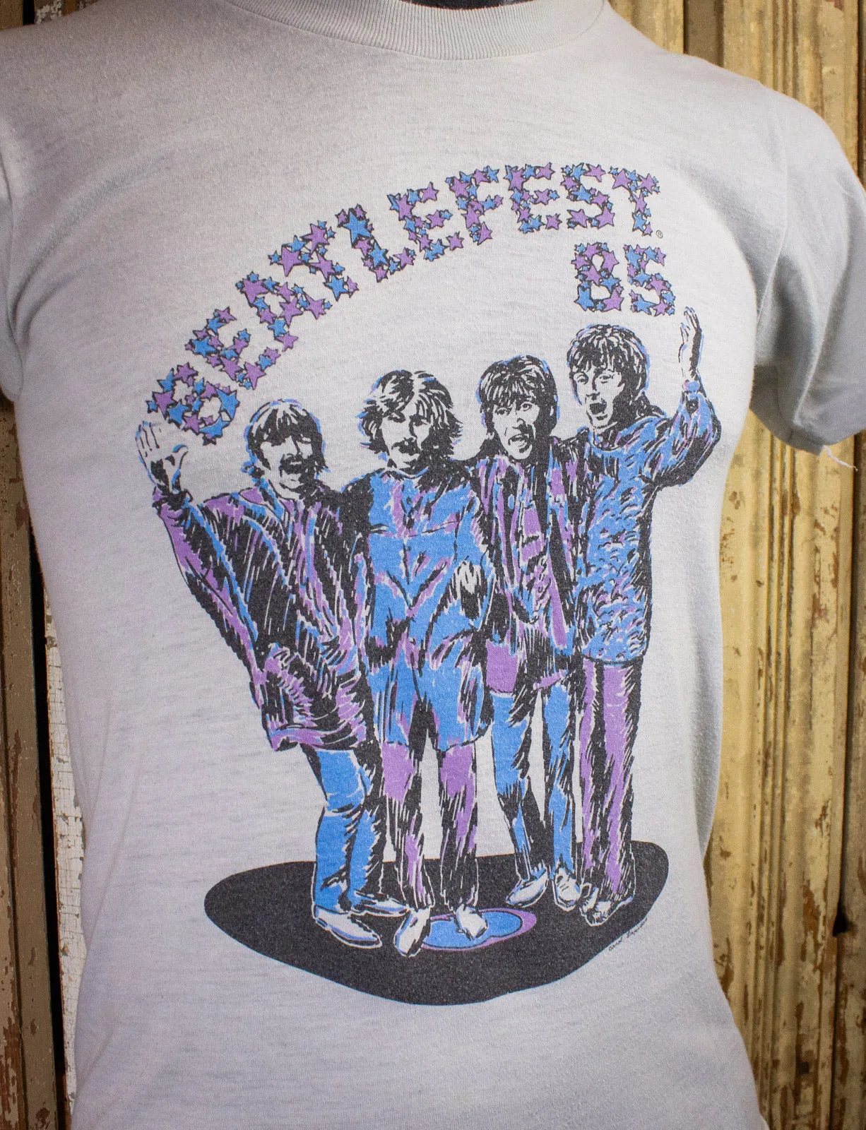 Vintage Beatlefest Concert T Shirt 1985 White XS