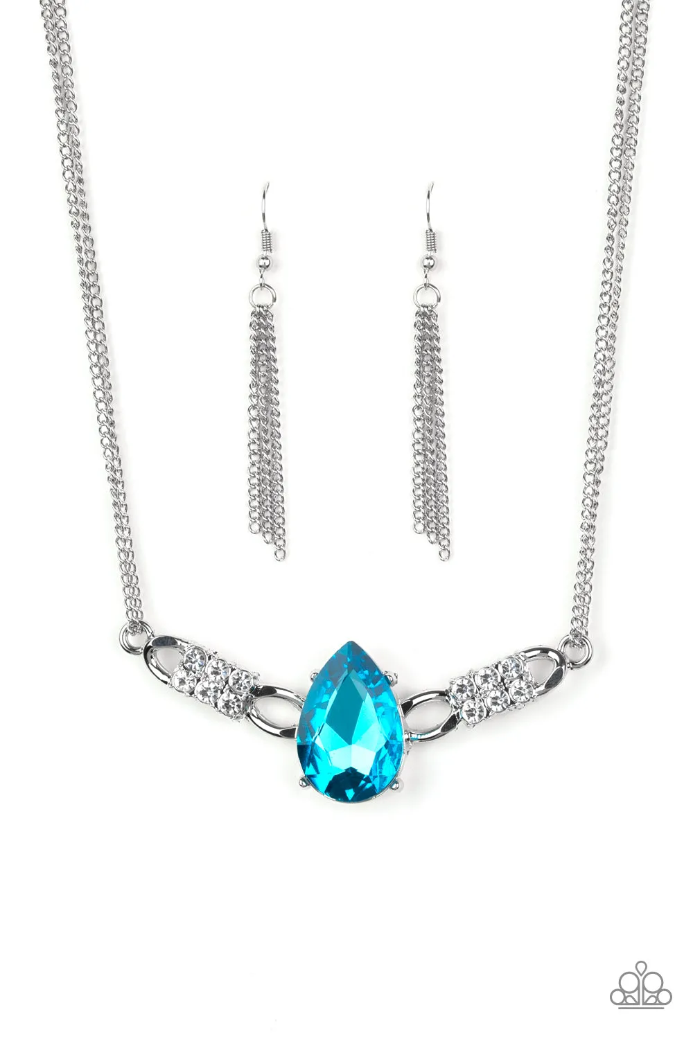 Way To Make An Entrance Blue Necklace Set