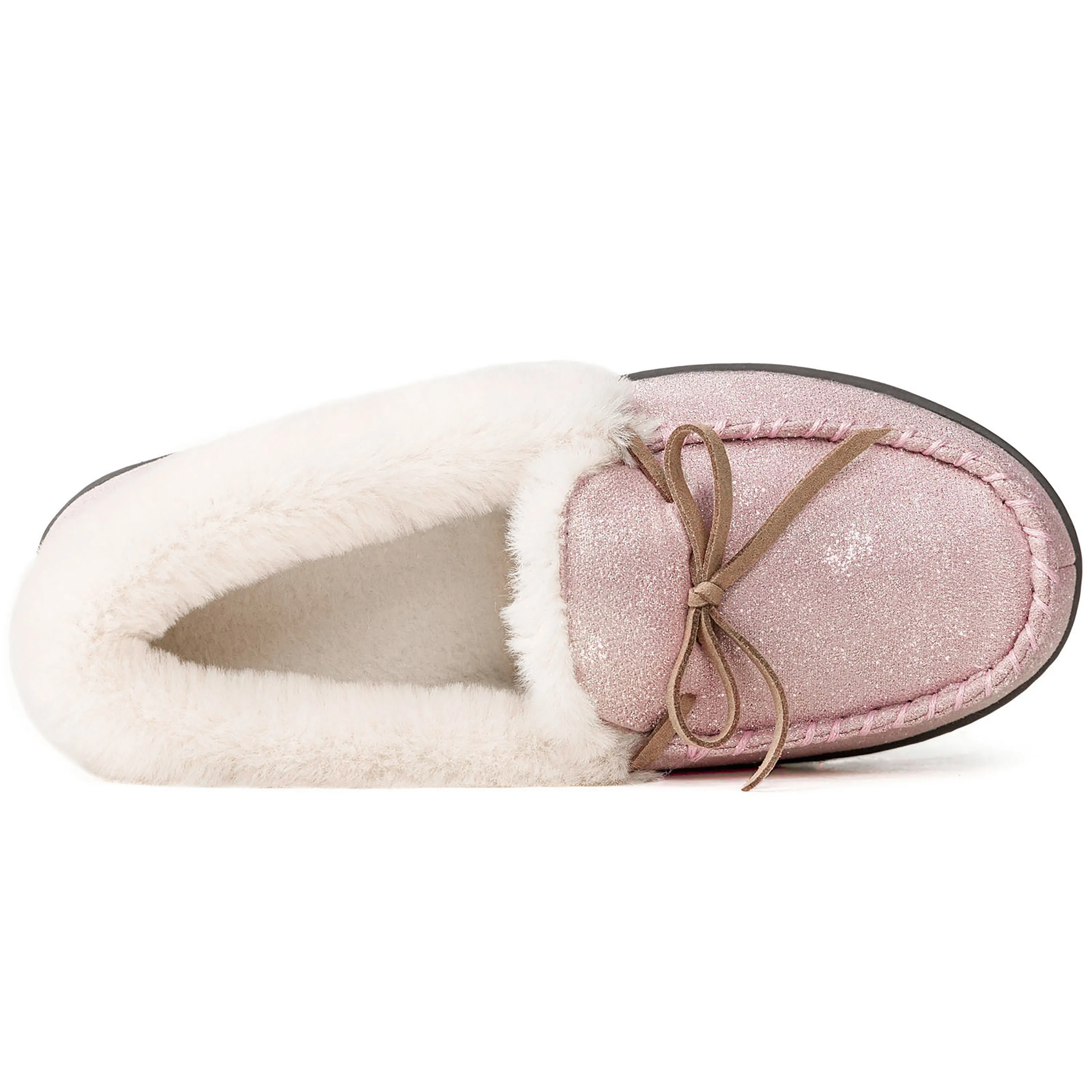 Women's Caroline Glittered Moccasin Slipper