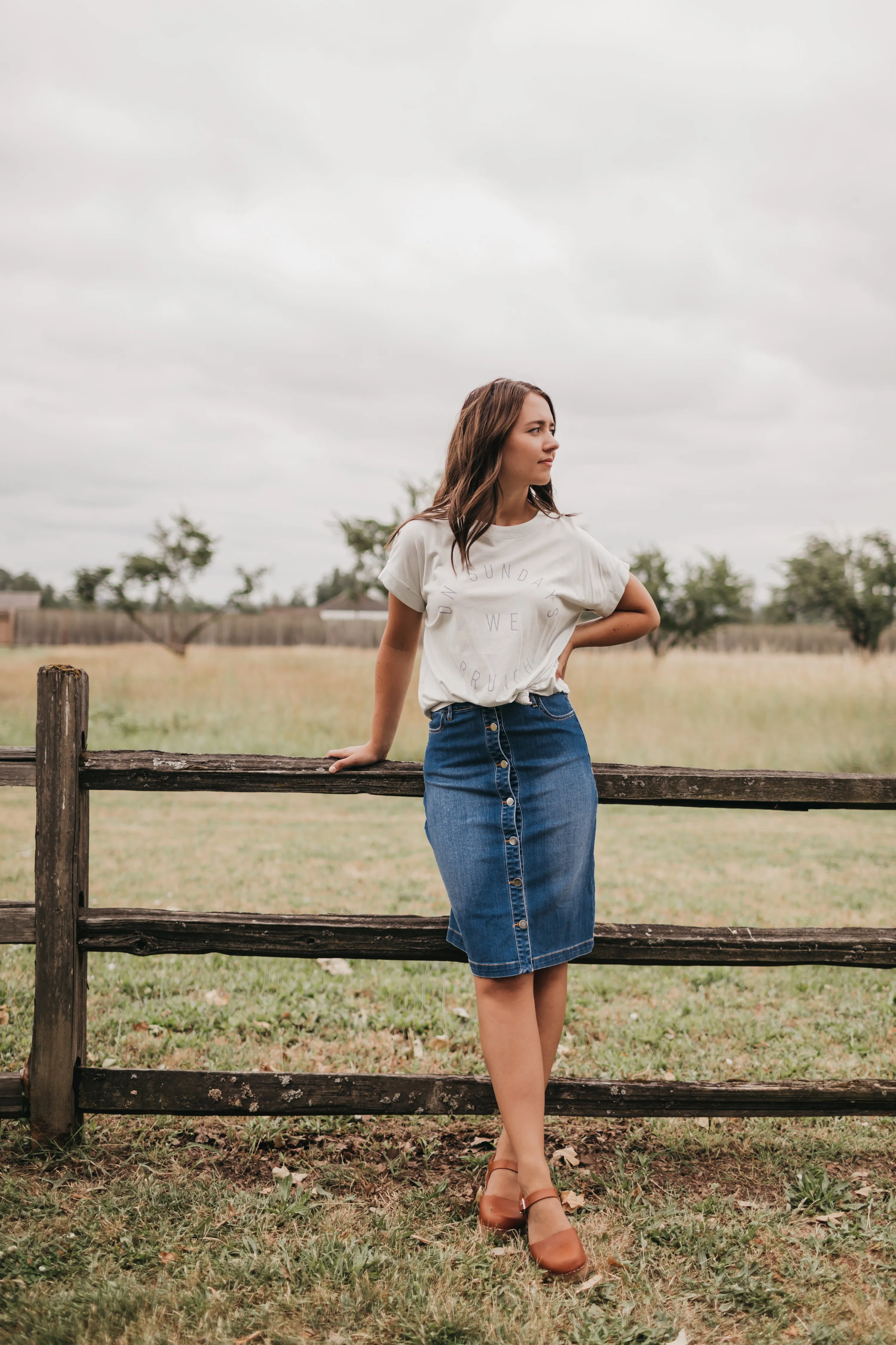 Zoe Denim Skirt In BLUE